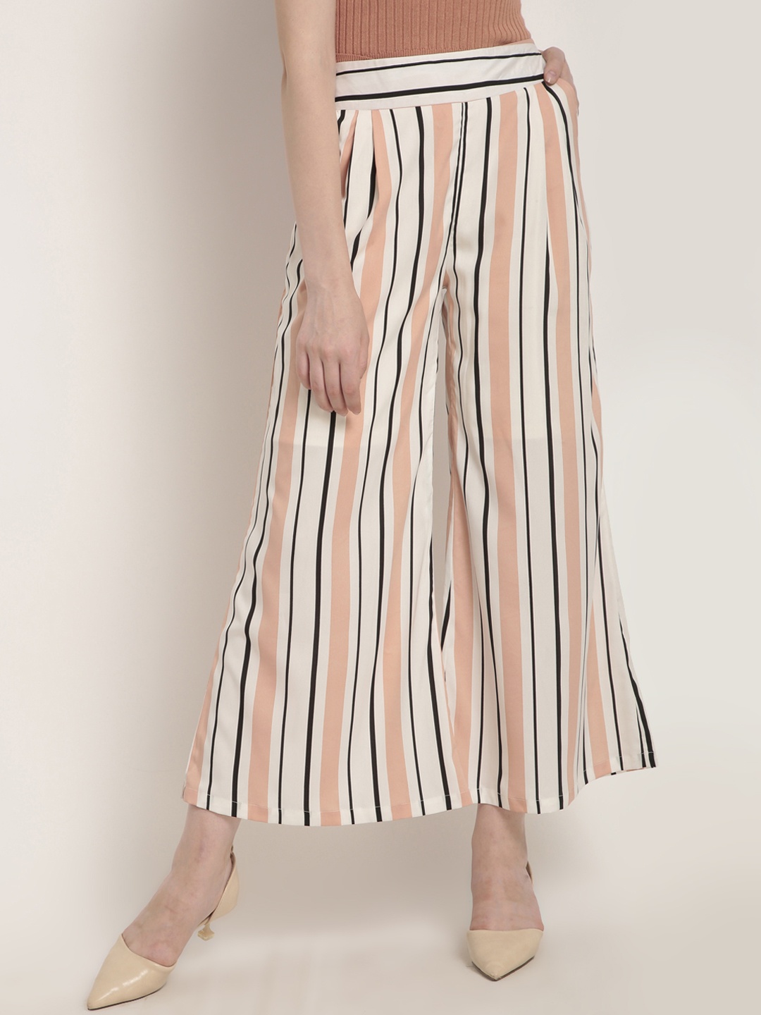 

RARE Women Regular Fit Striped Culottes, Multi