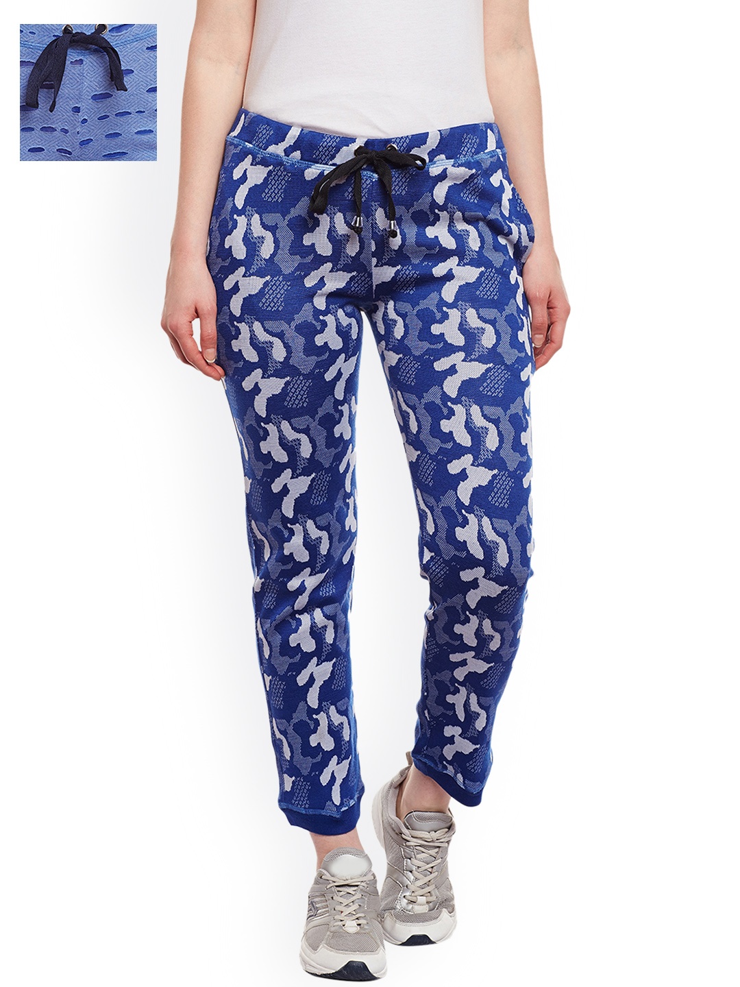 

MACK JONNEY Women Pack of 2 Slim Fit Track Pants, Blue