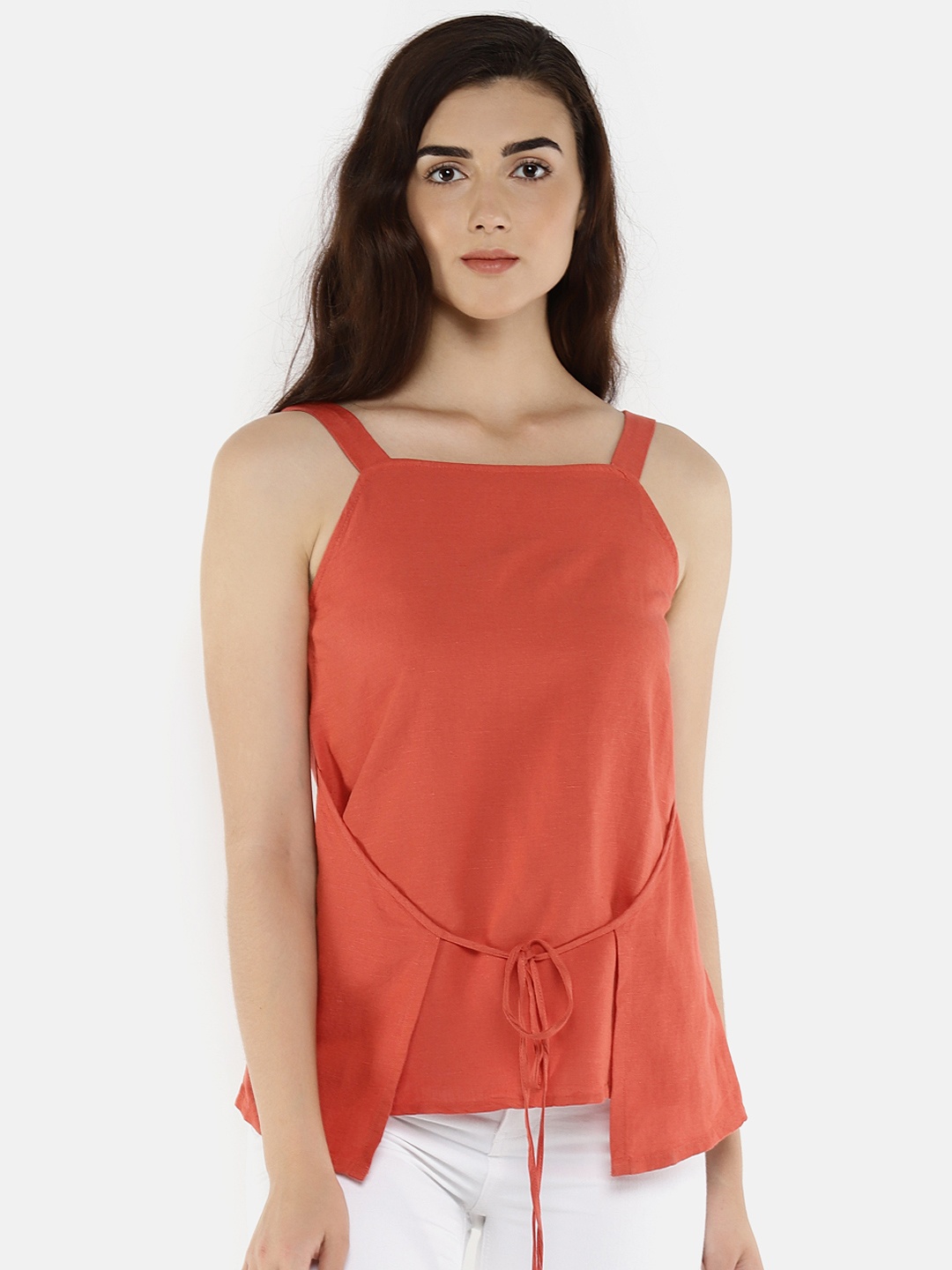 

Vero Moda Women Orange Solid Top