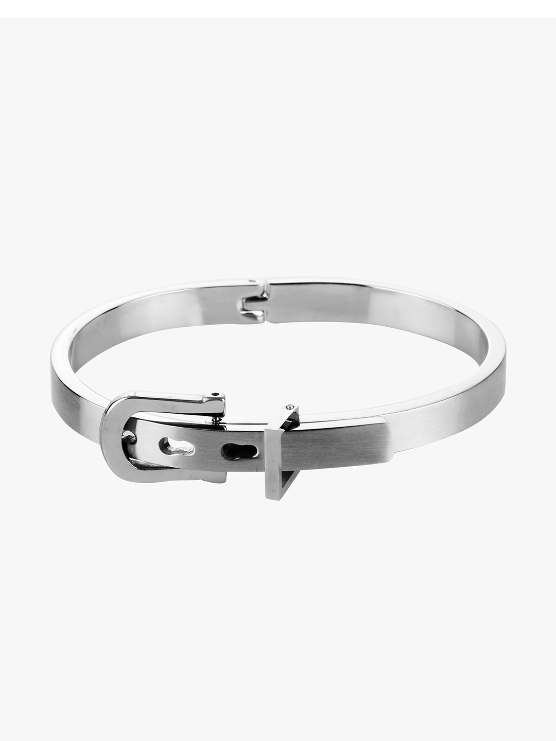 

Peora Silver-Toned Stainless Steel Cuff Bracelet