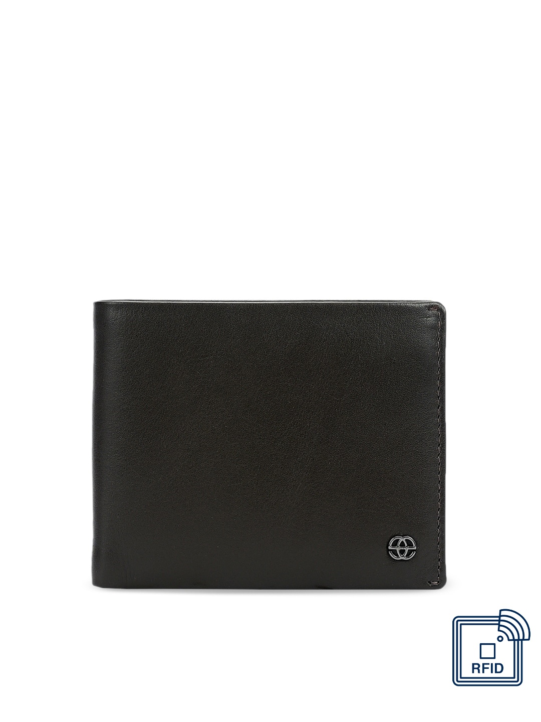 

Eske Men Black Solid Two Fold Wallet