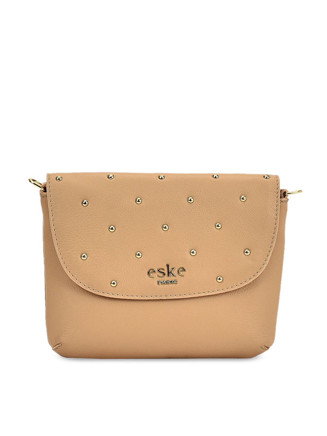 

Eske Beige Embellished Sling Bag