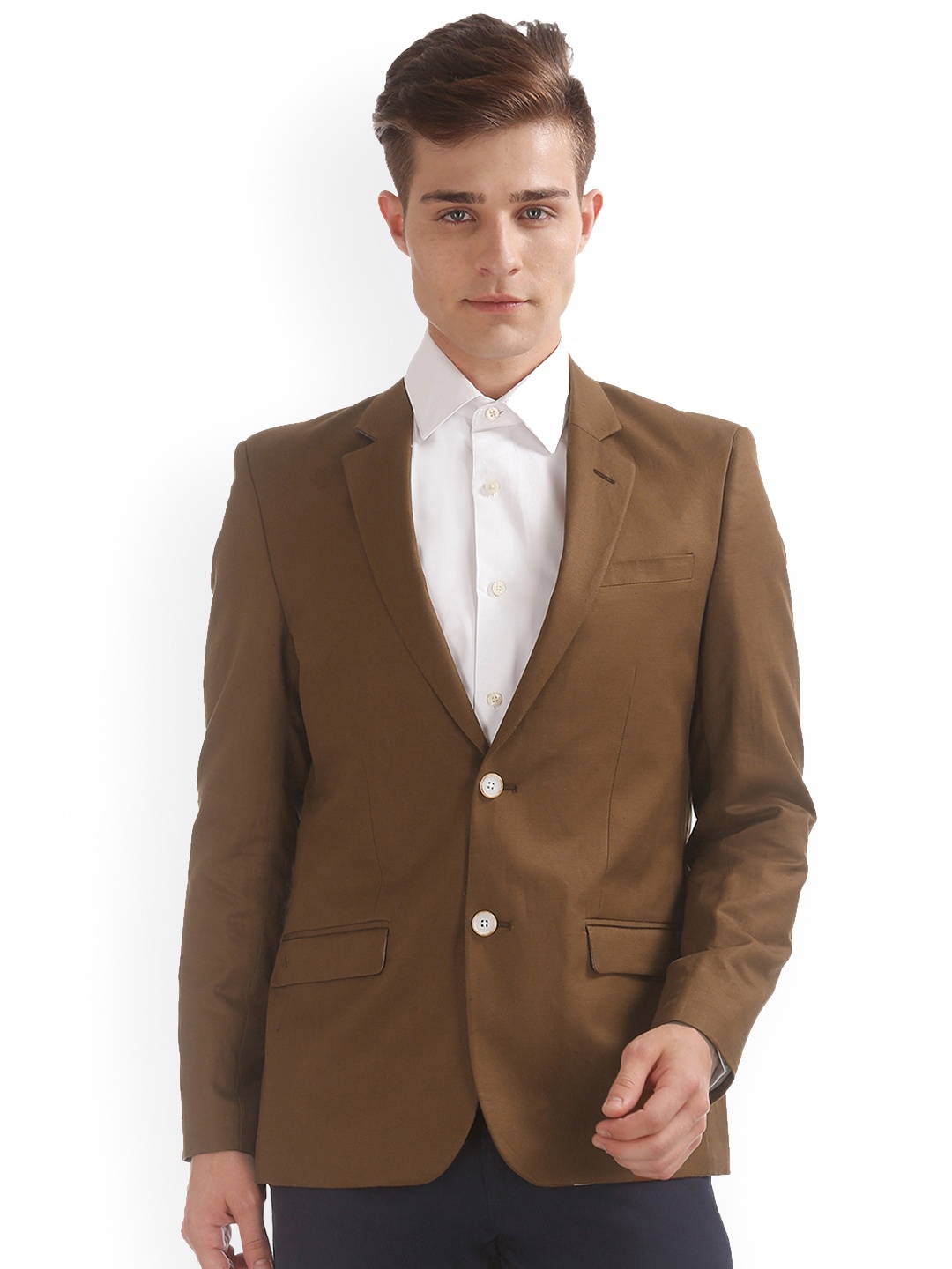 

Arrow Sport Men Brown Slim Fit Single Breasted Blazer