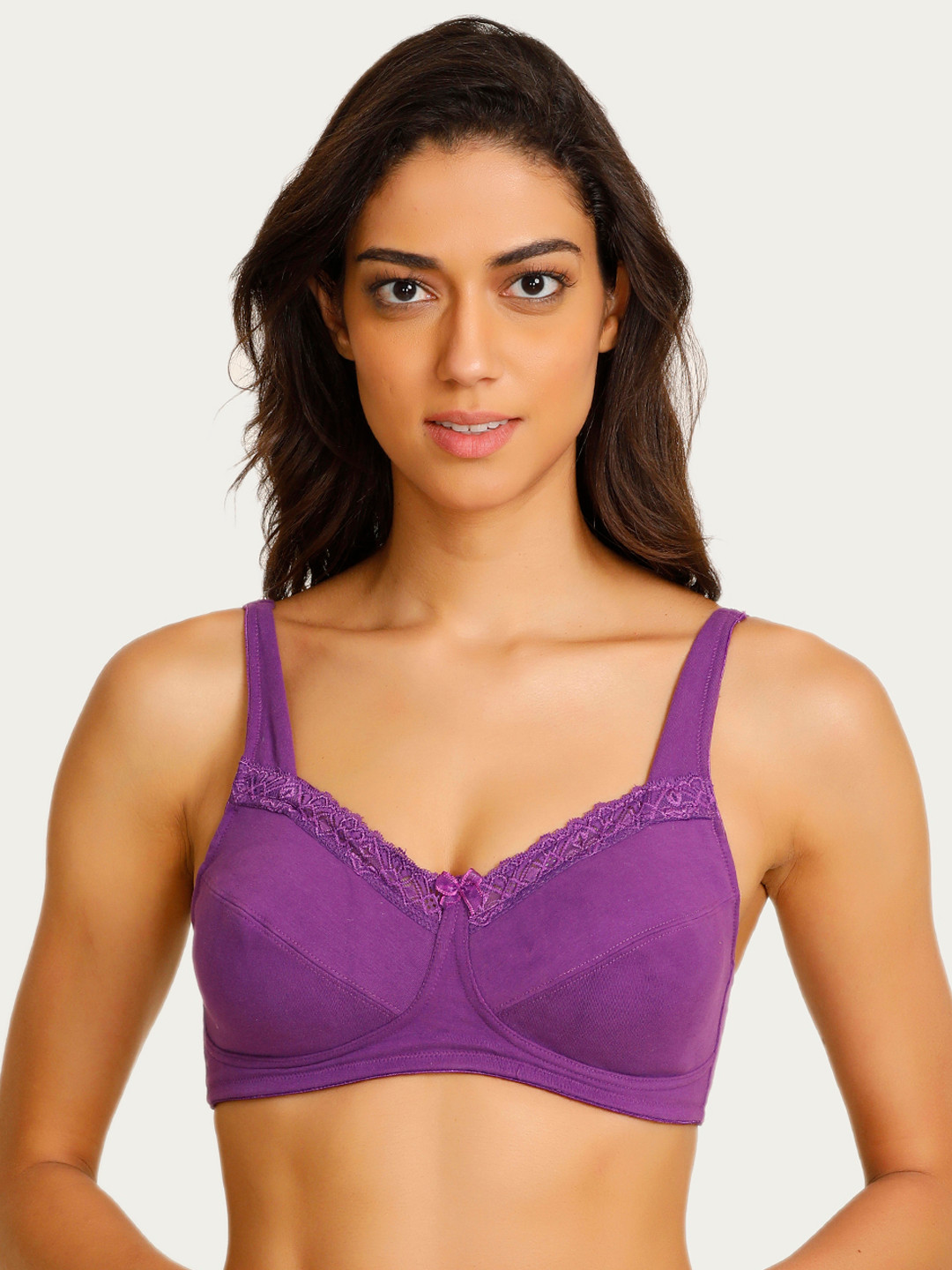 

Zivame Purple Solid Non-Wired Non Padded T-shirt Bra ZI0ZPCTB10PRMGC