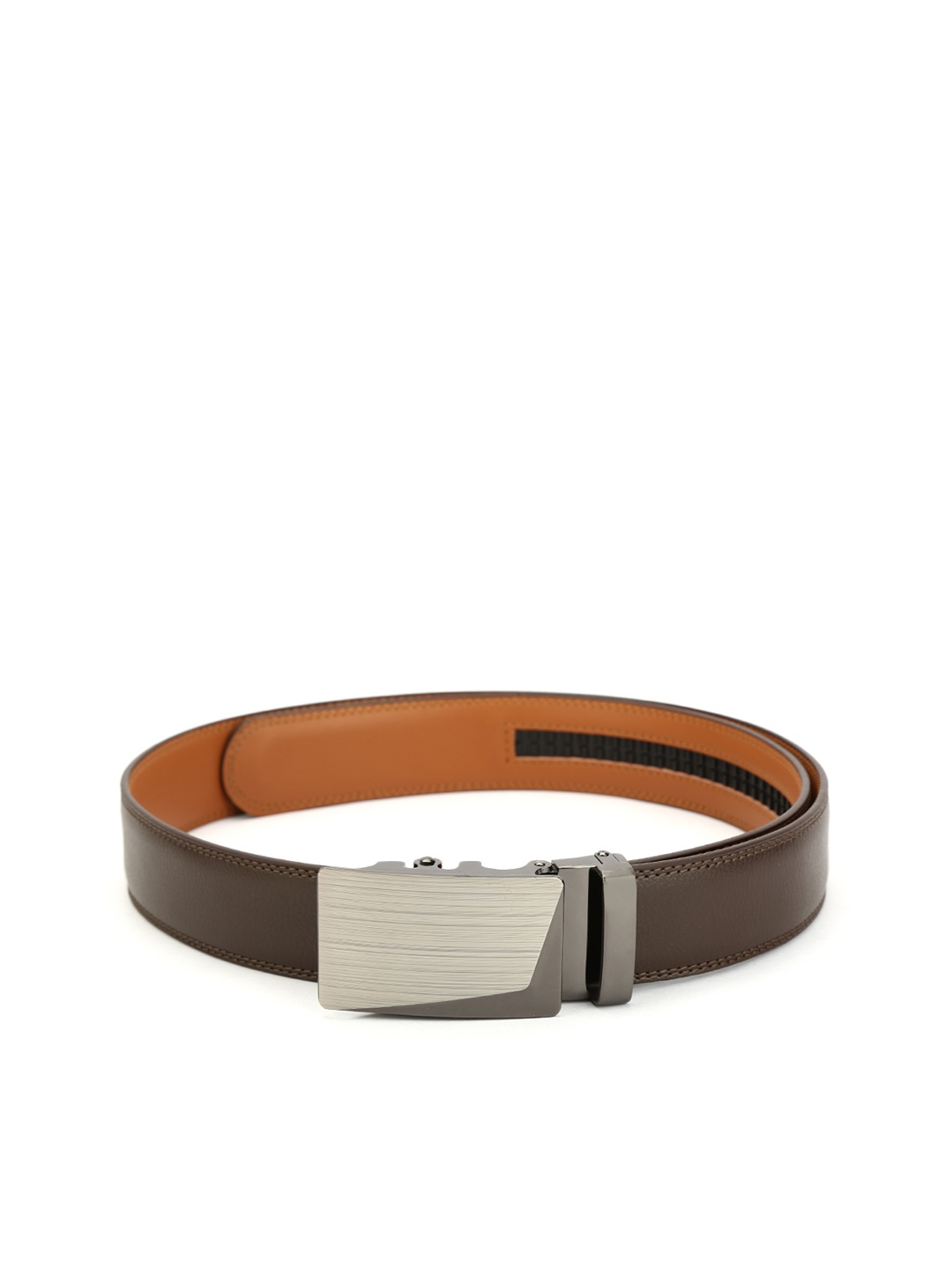 

Pacific Gold Men Brown Leather Wallet & Belt