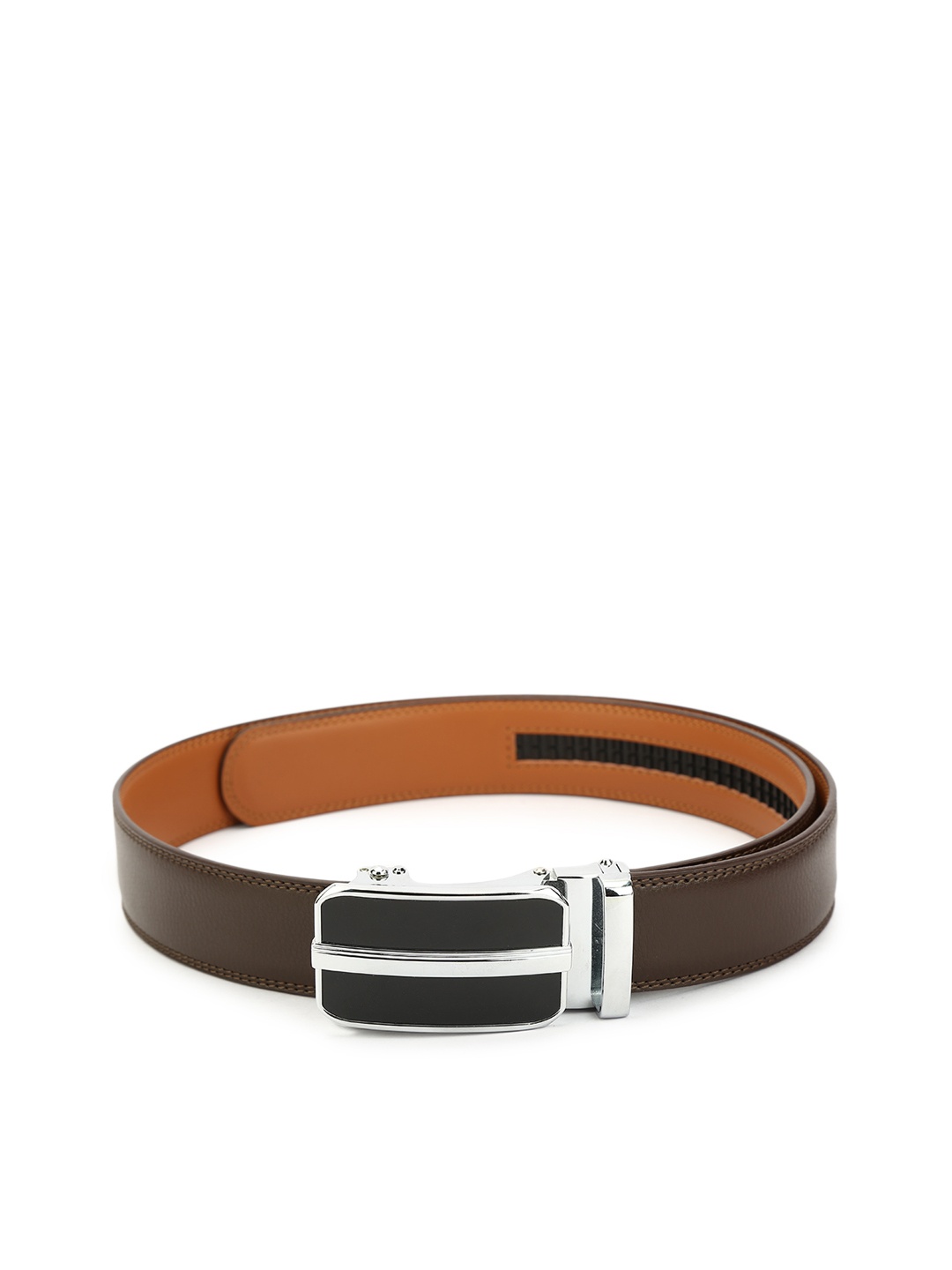 

Pacific Gold Men Brown Leather Wallet & Belt