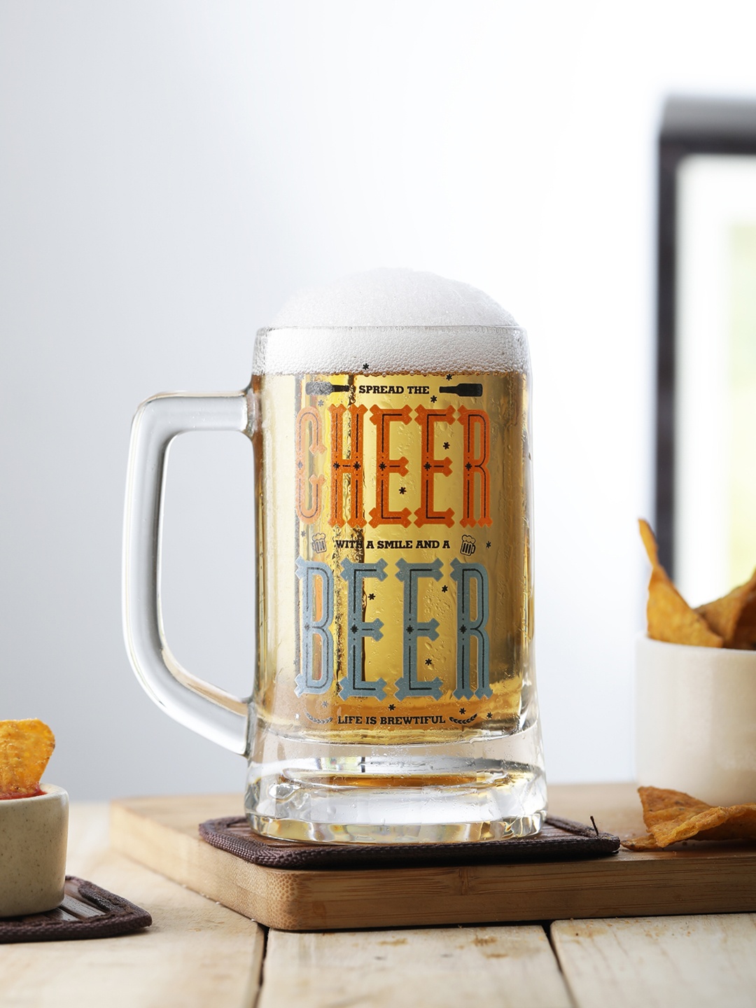 

EK DO DHAI CHEER Beer Mug 355 ml, Multi