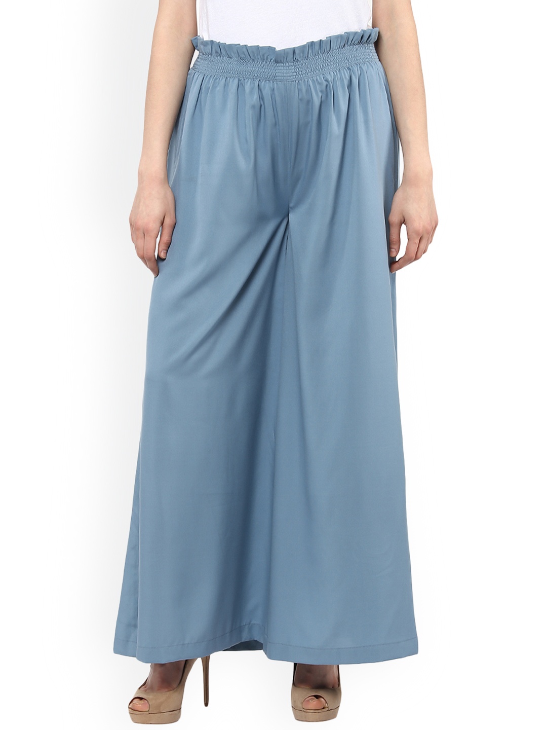 

MABISH by Sonal Jain Women Blue Loose Fit Solid Palzzos