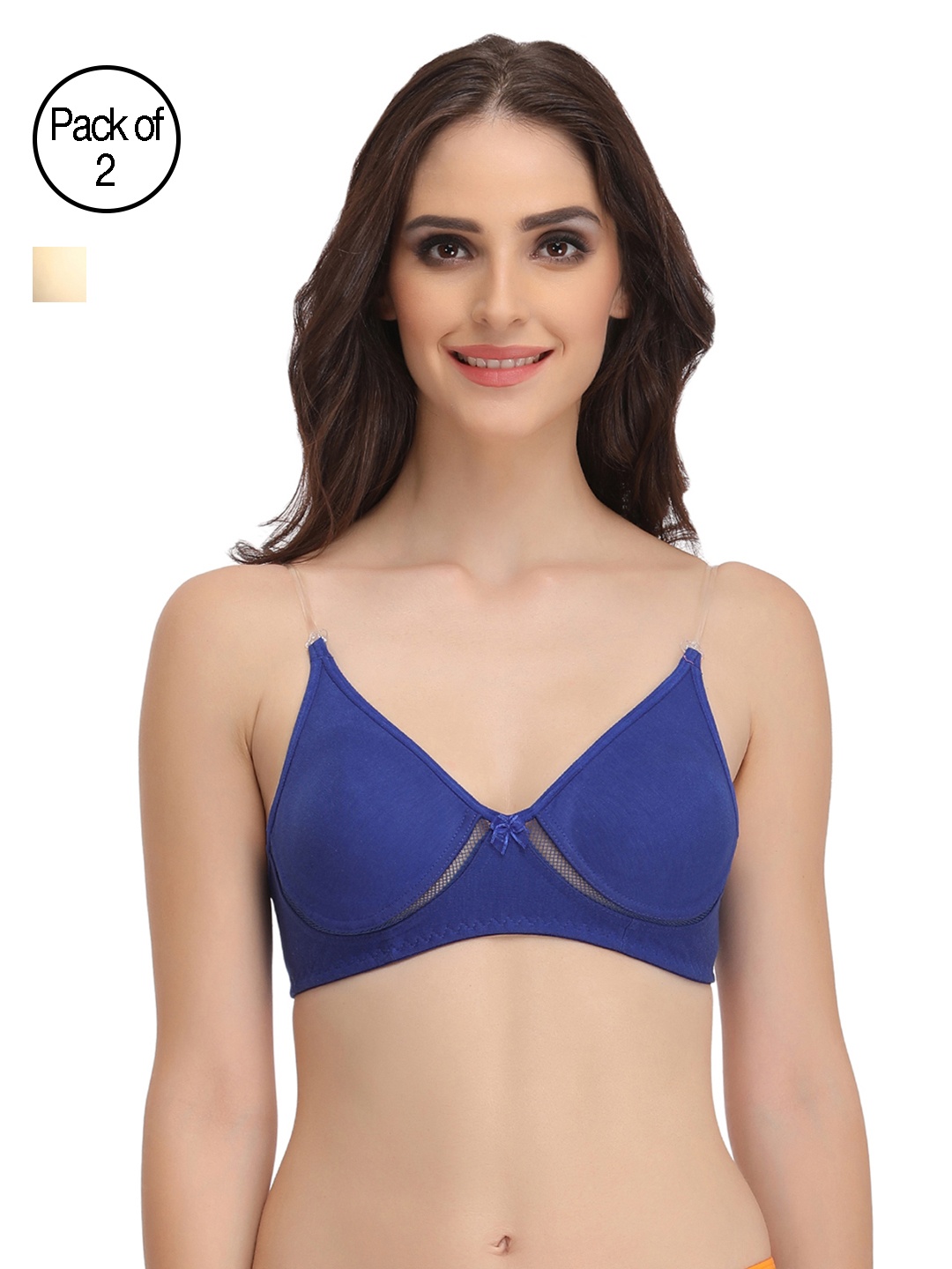 

Clovia Pack Of 2 Bra, Blue