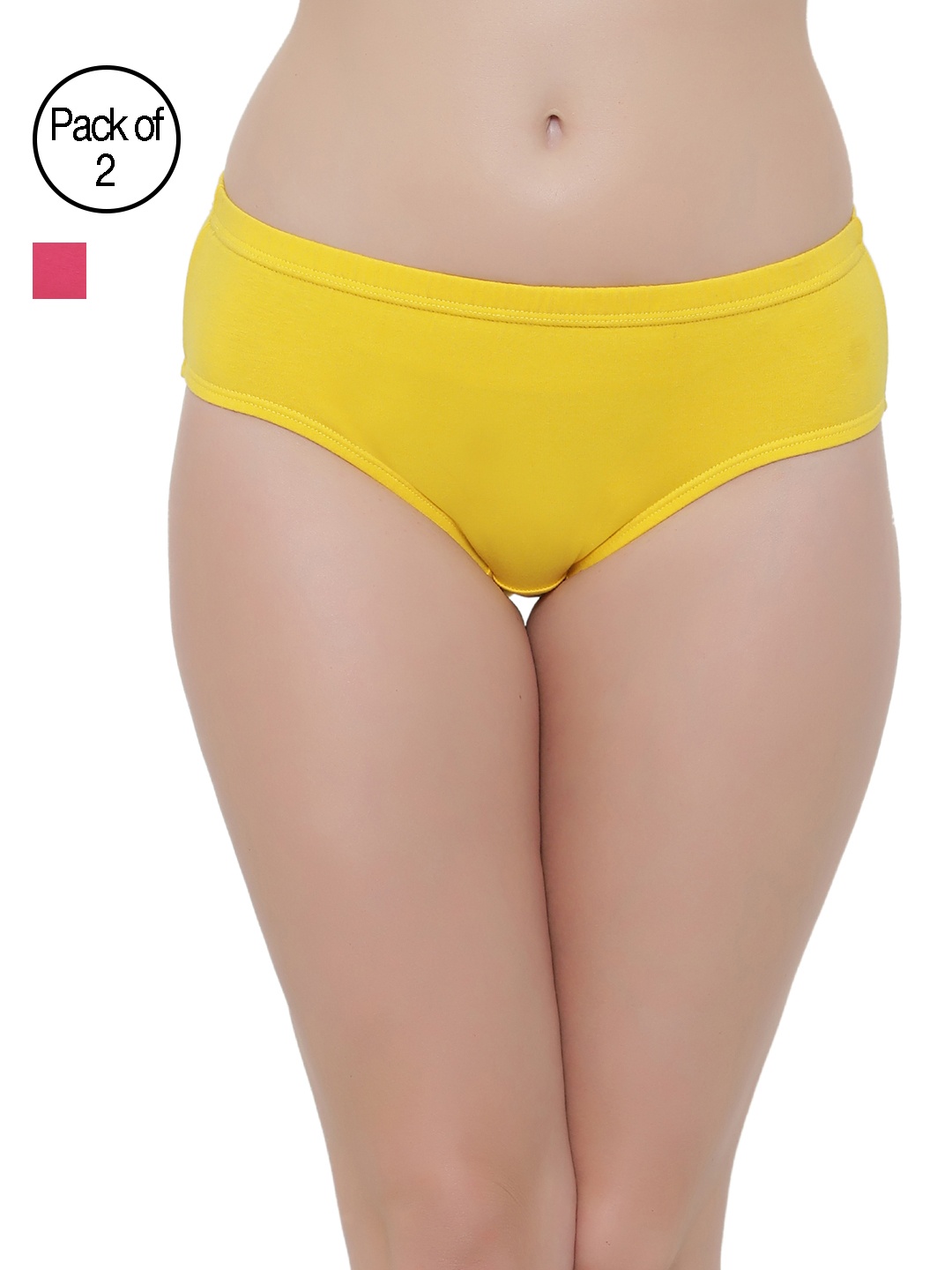 

Clovia Women Pack of 2 Briefs COMPNC349XL, Yellow