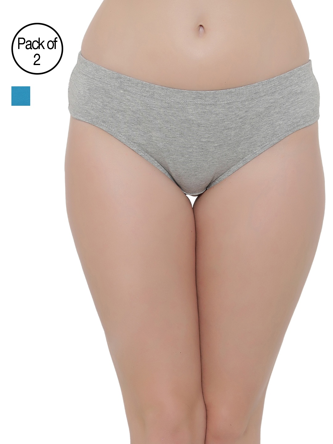 

Clovia Women Pack of 2 Briefs COMPNC342XL, Grey