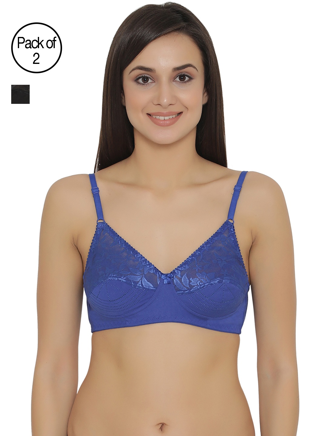 

Clovia Pack Of 2 Bra, Blue