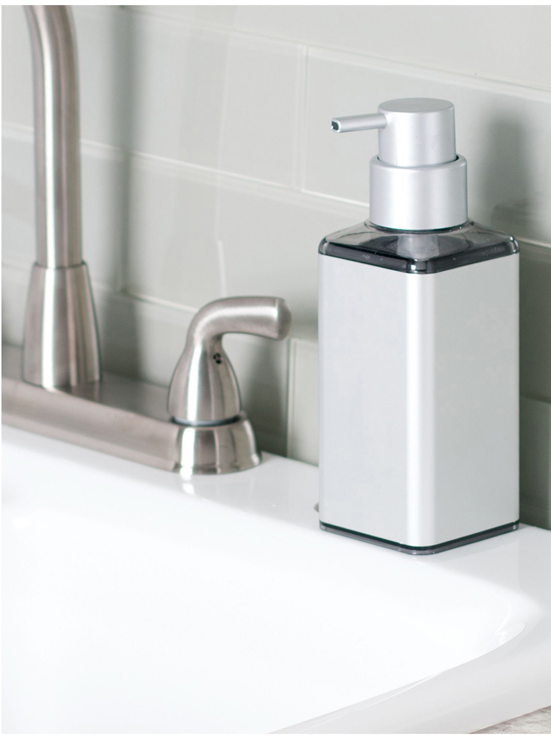

INTERDESIGN Silver-Toned Soap Dispenser