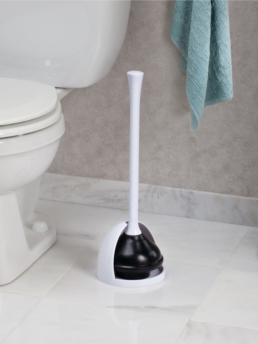 

INTERDESIGN White Toilet Brush Holder