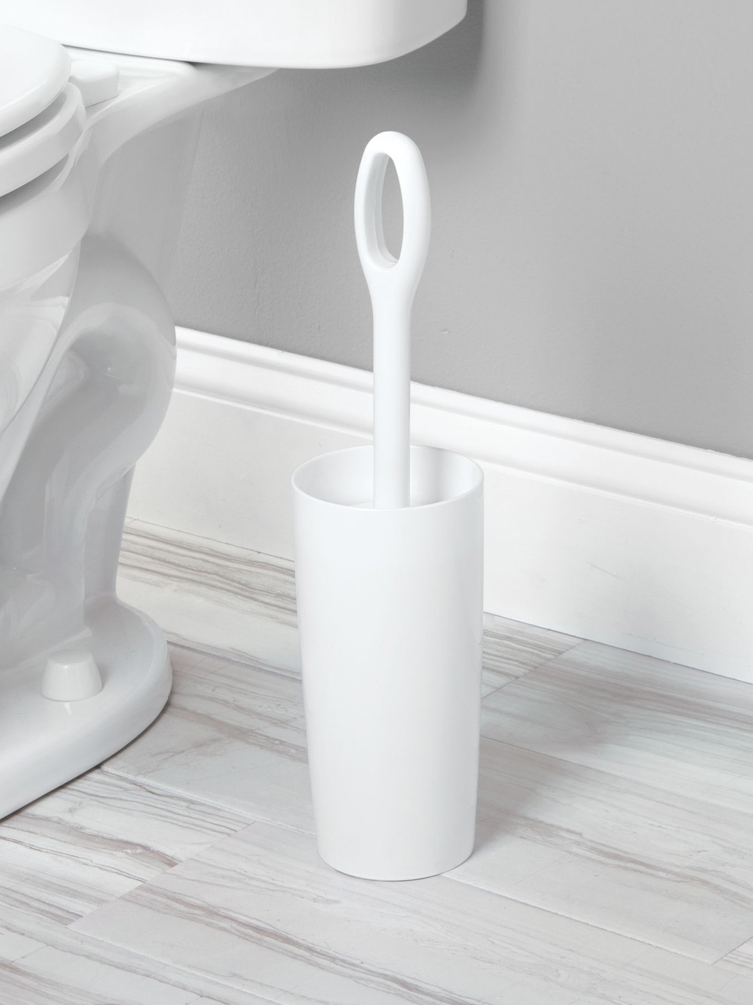 

INTERDESIGN White Toilet Brush Holder