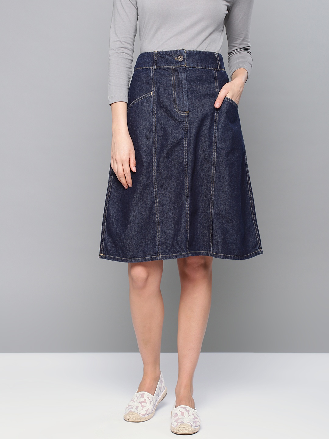 

Chemistry Blue Straight Denim Skirt