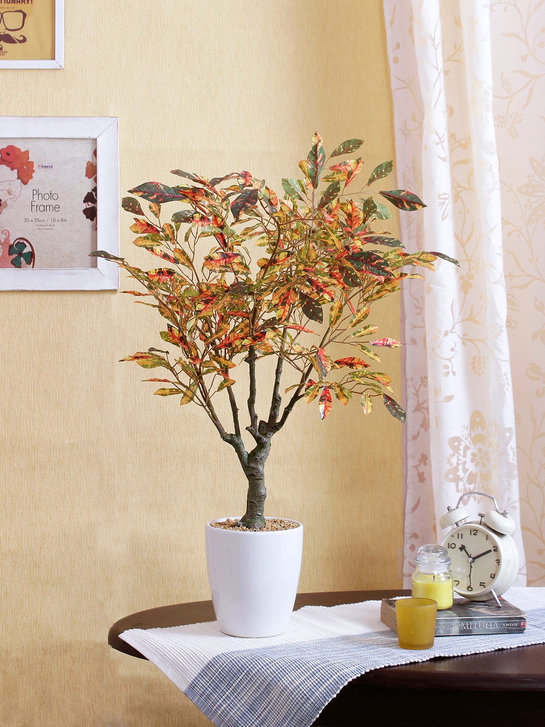 

Fourwalls Multicoloured Artificial Croton Plant, Multi