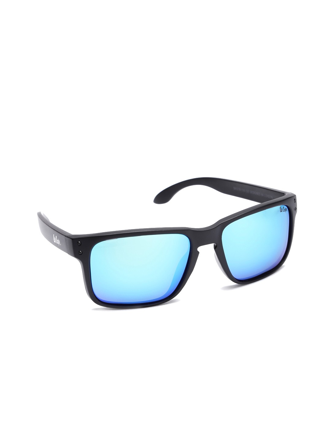 

Lee Cooper Unisex Rectangle Sunglasses LC9137 BLKBLU, Blue