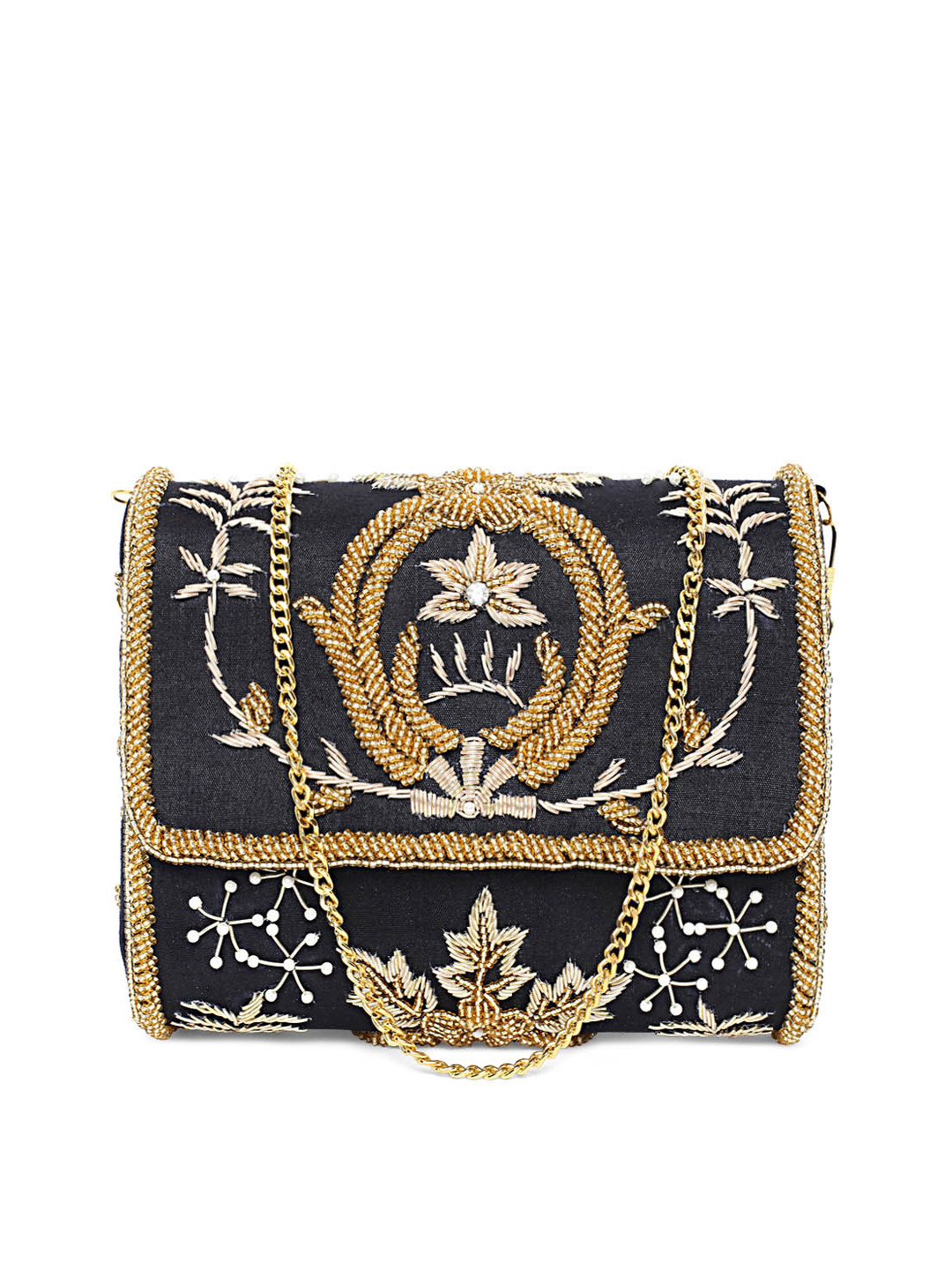 

Tarini Nirula Black Embroidered Purse