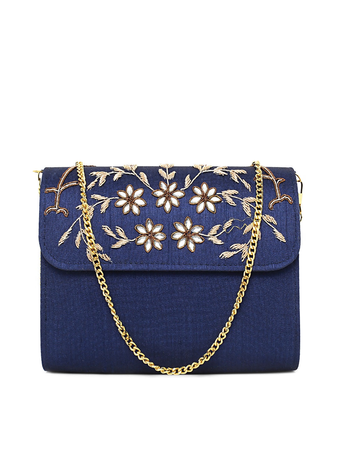 

Tarini Nirula Blue Embellished Clutch