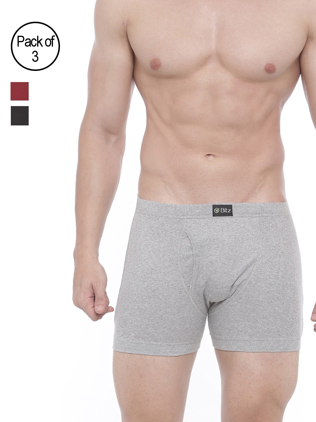 

Bitz Men Pack of 3 Assorted Basic Briefs ECX004