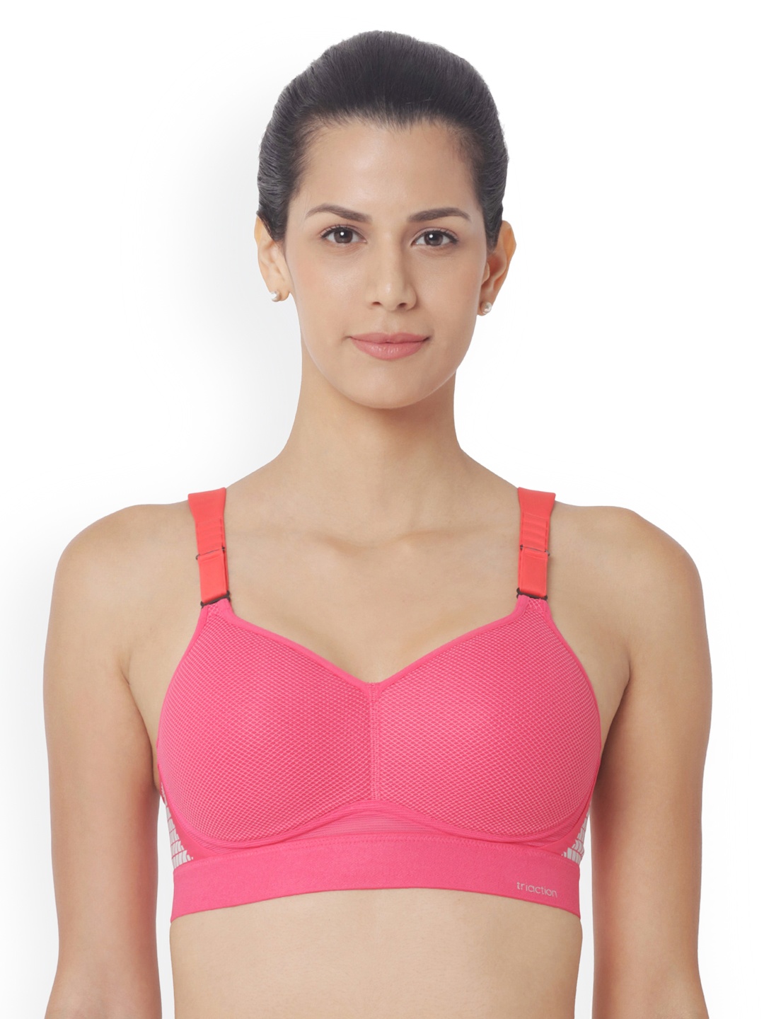 

Triumph Triaction Hybrid Lite Padded Wireless High Bounce Control Sports Bra, Pink