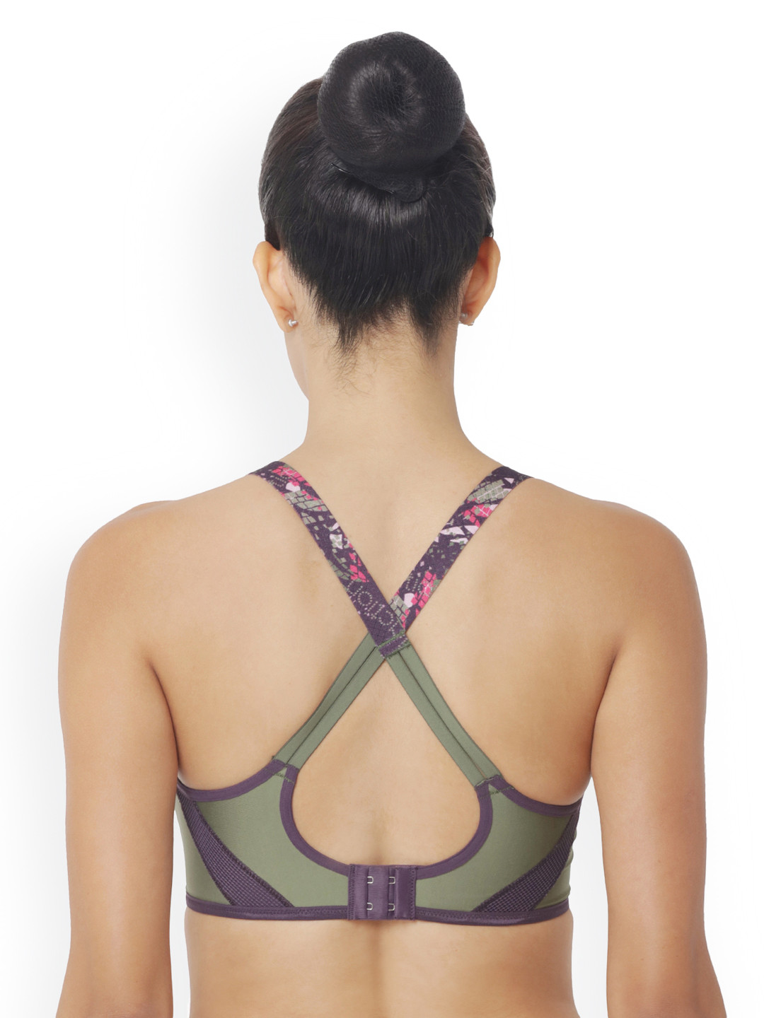 

Triumph Purple Triaction Magic Motion Pro Magic-Wired Padded Control Cross-Back Sports Bra
