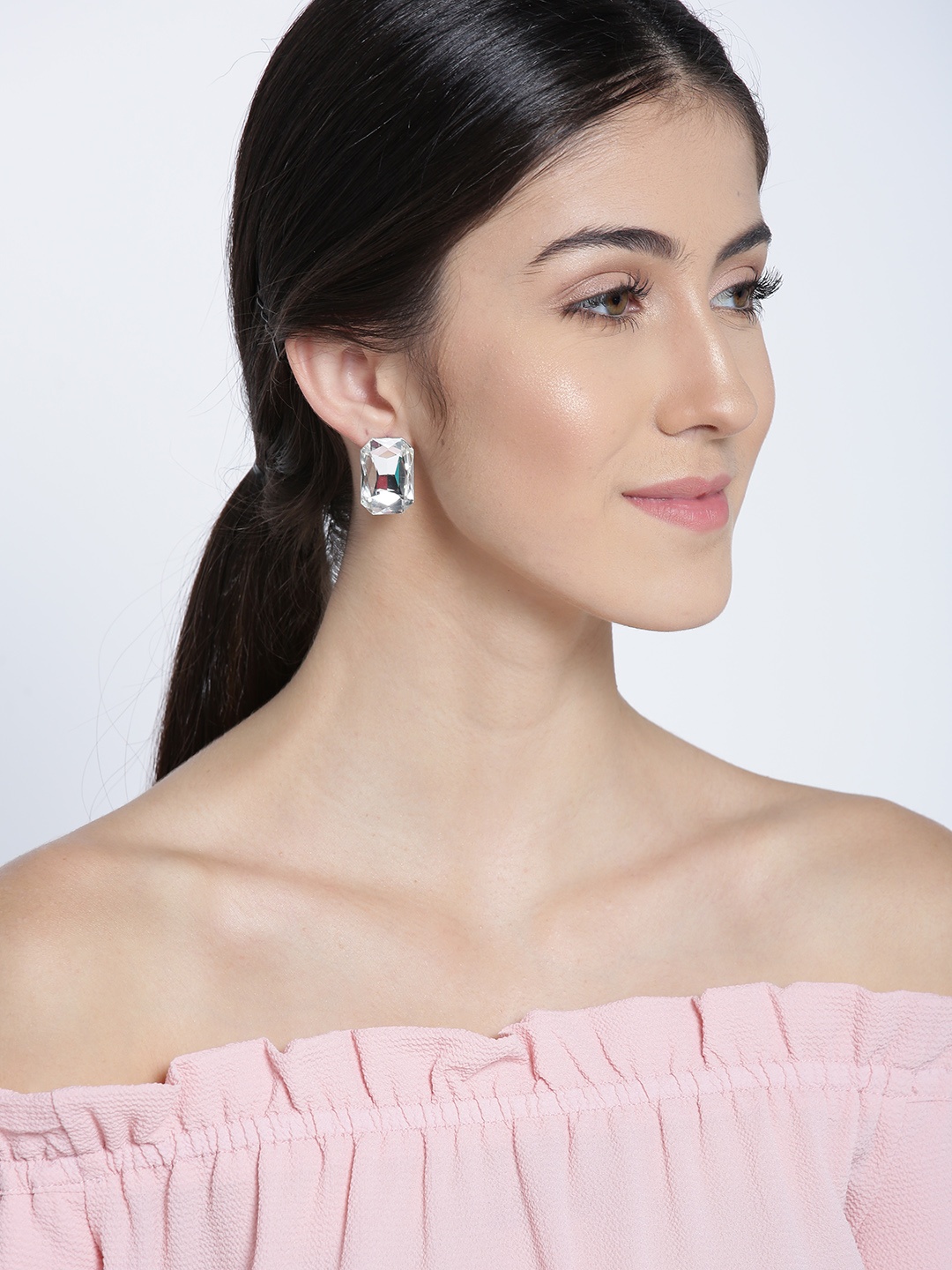 

Jewels Galaxy Silver-Plated Geometric Studs