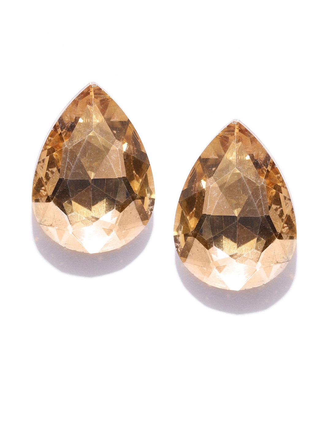 

Jewels Galaxy Gold-Plated Teardrop Shaped Studs