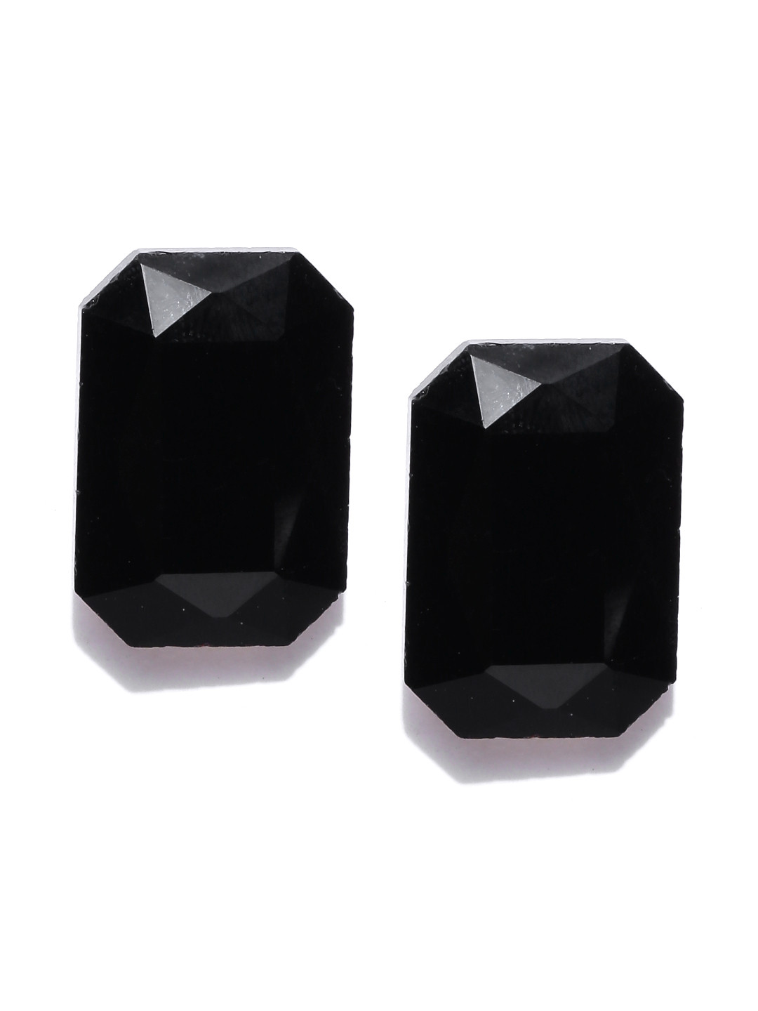 

Jewels Galaxy Black Gold-Plated Geometric Studs