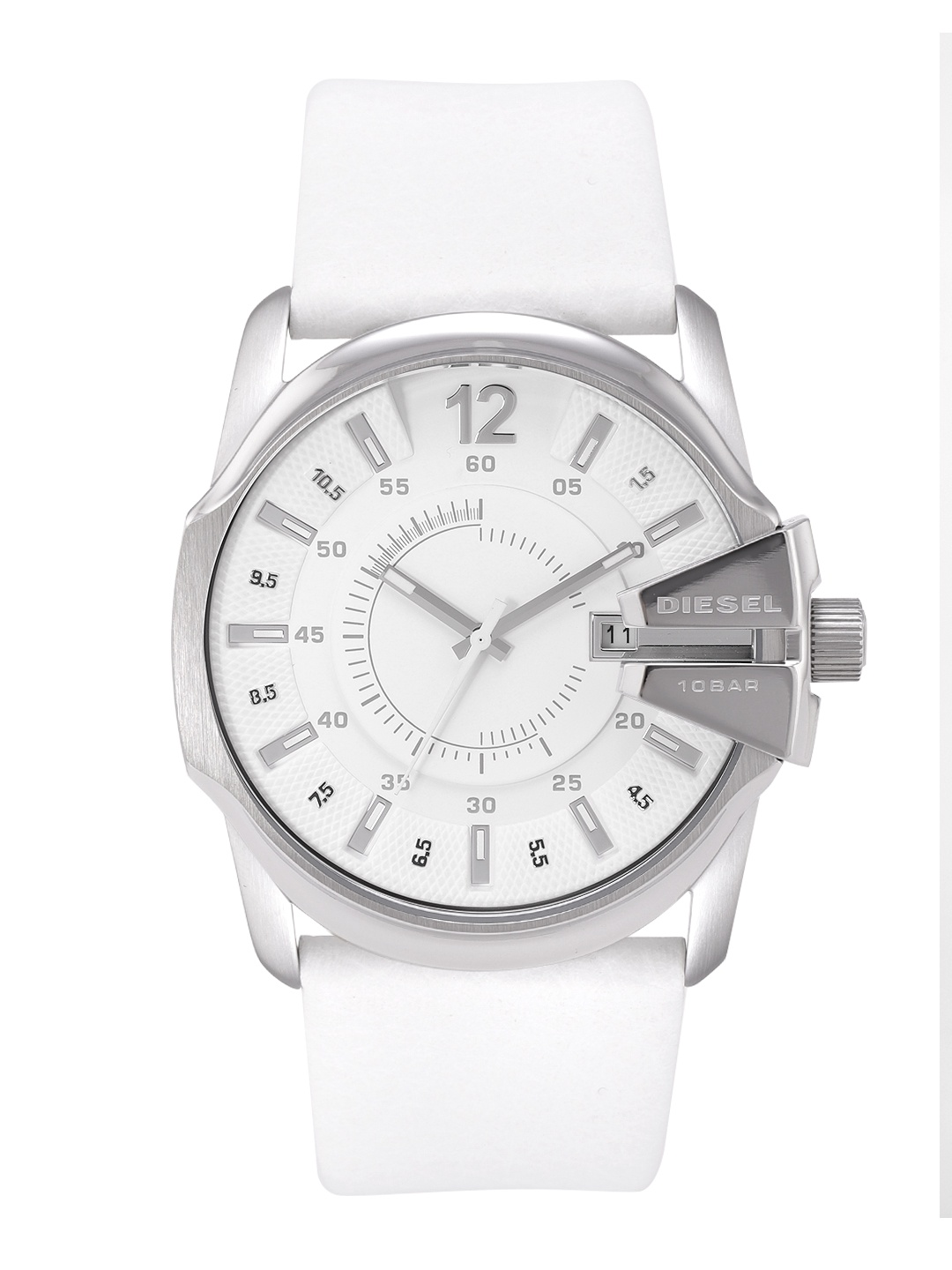 

DIESEL Men White Dial Leather Textured Straps Analogue Watch