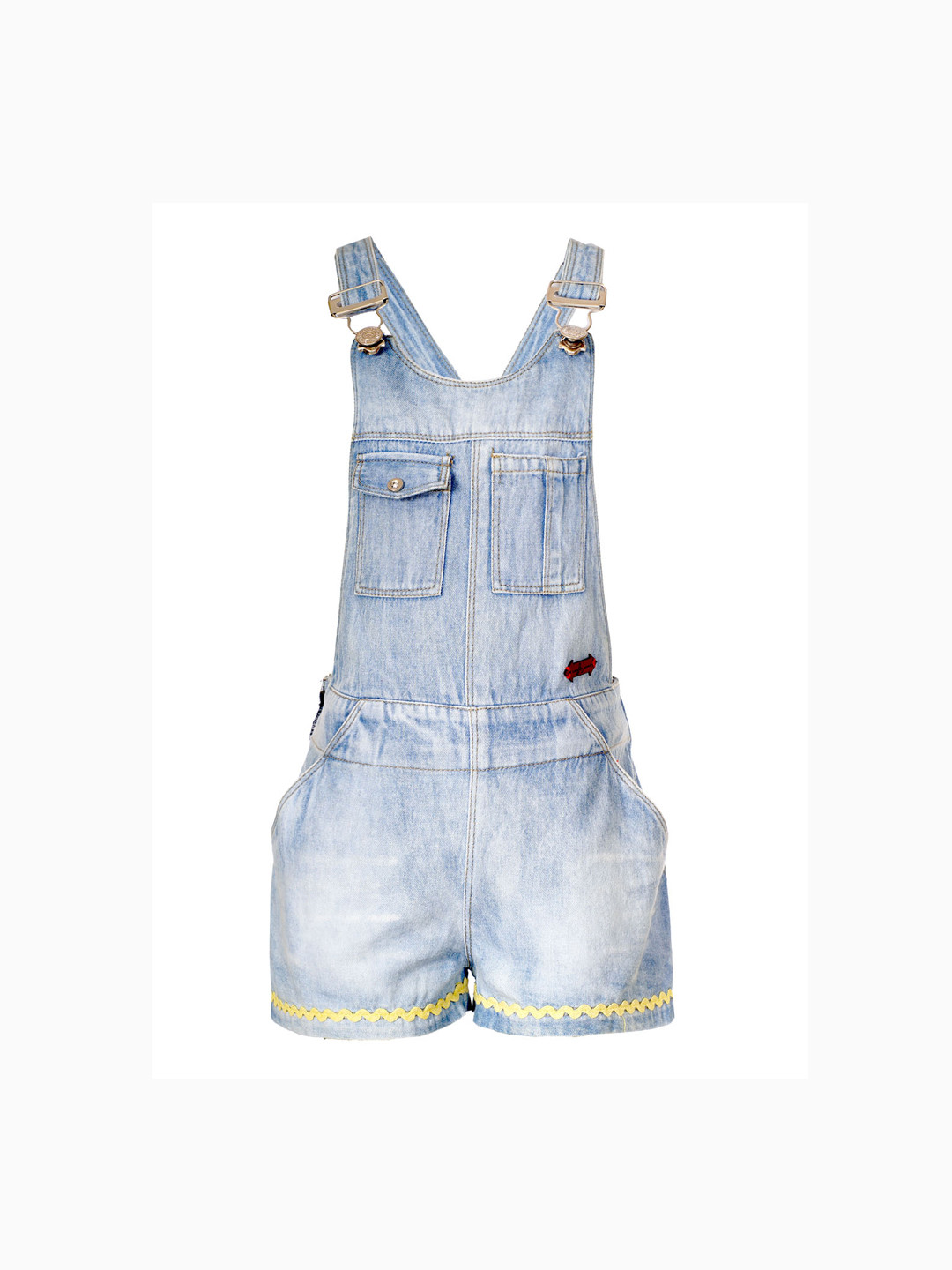 

Naughty Ninos Girls Blue Faded Denim Dungarees