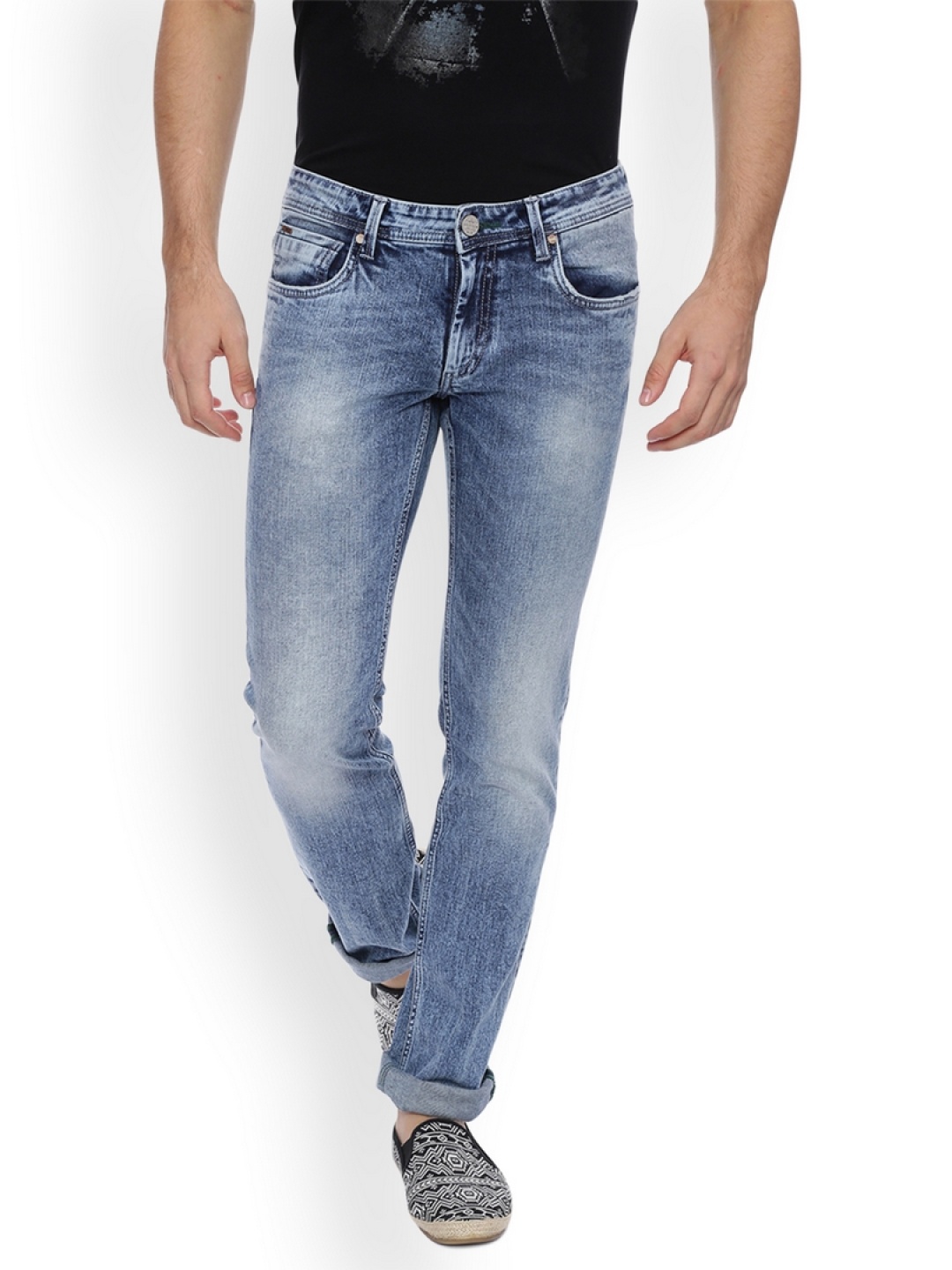 

Basics Men Blue Slim Fit Low-Rise Clean Look Stretchable Jeans