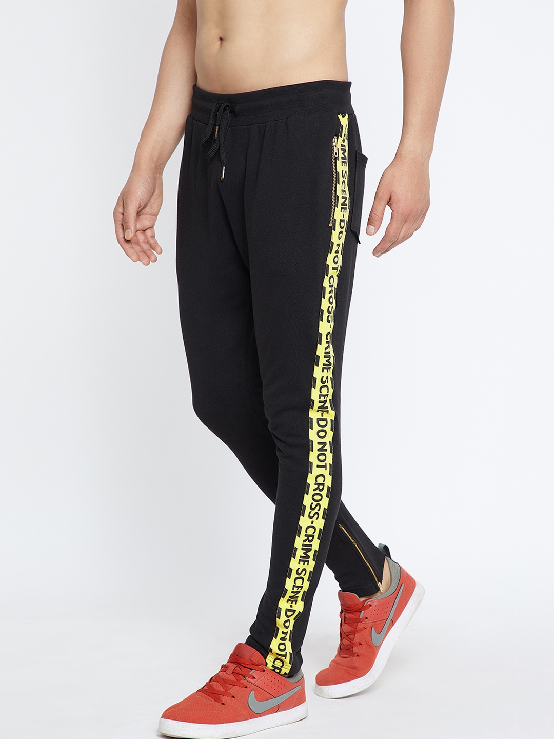 

FUGAZEE Men Black Solid Solid Track Pants