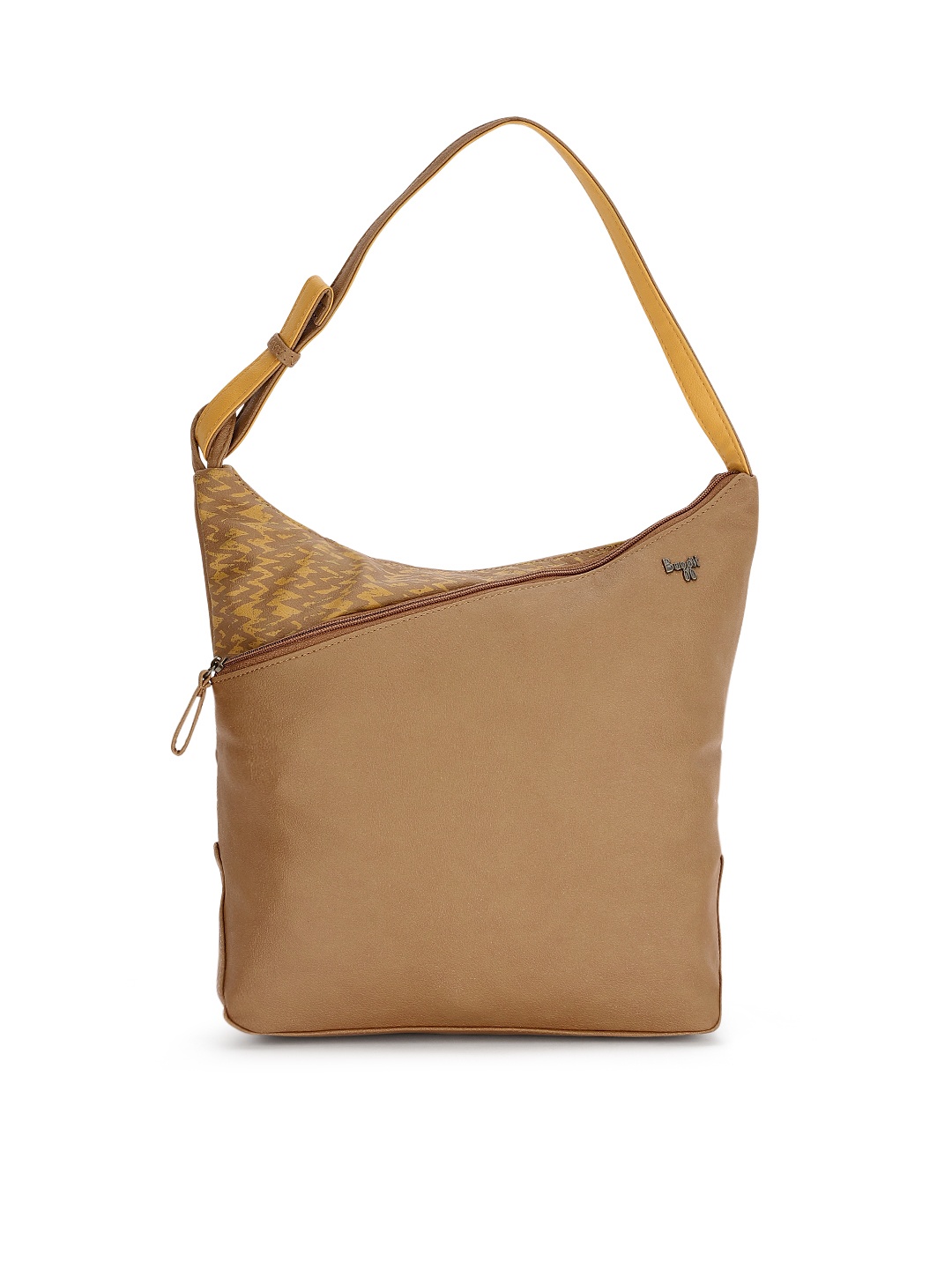 

Baggit Brown & Mustard Solid Shoulder Bag