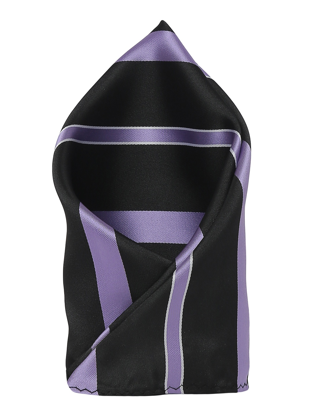 

Alvaro Castagnino Men's Black & Purple Colourblocked Pocket Square
