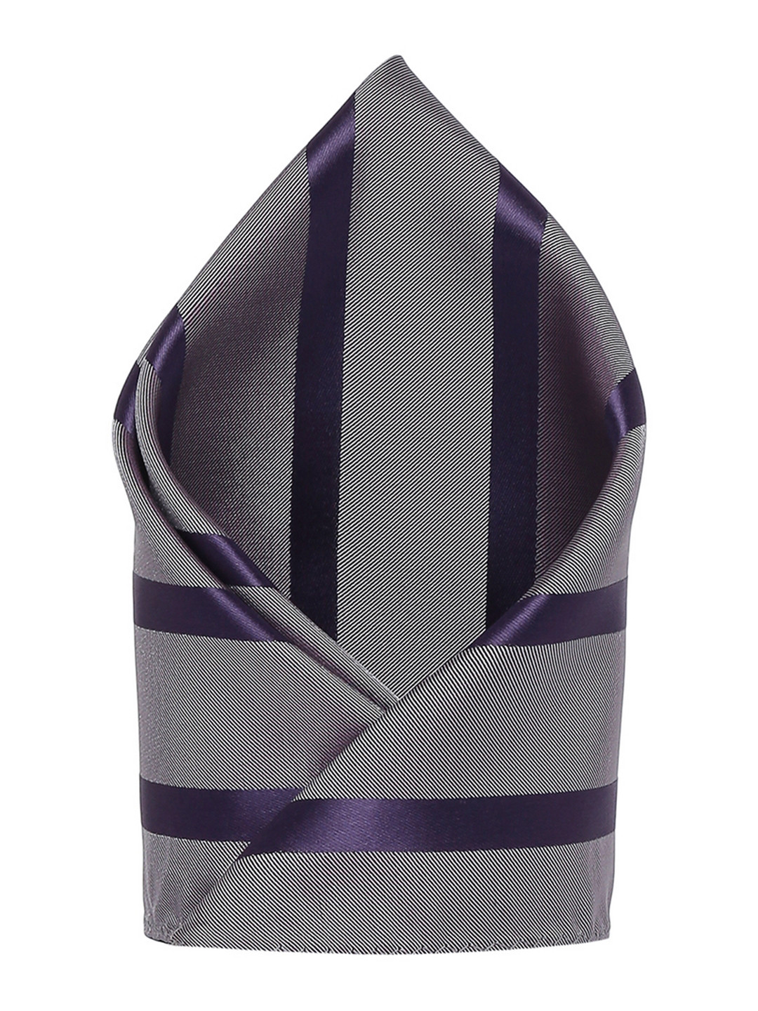 

Alvaro Castagnino Men's Grey & Purple Printed Pocket Square