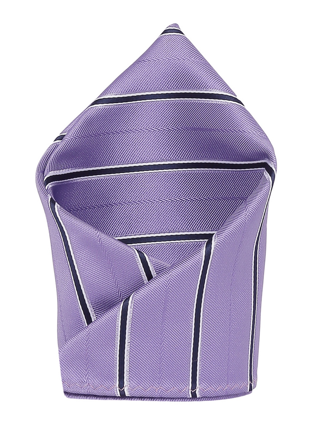 

Alvaro Castagnino Men's Purple & Black Striped Pocket Square