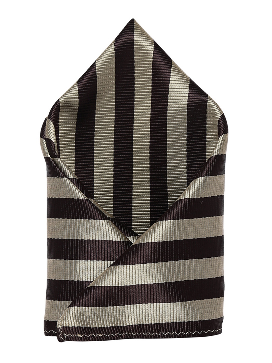 

Alvaro Castagnino Men's Brown & Beige Colourblocked Pocket Square
