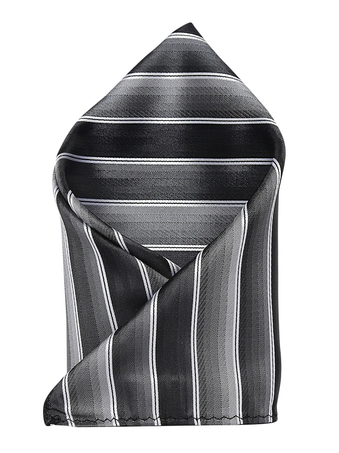 

Alvaro Castagnino Men's Grey & Black Colourblocked Pocket Square
