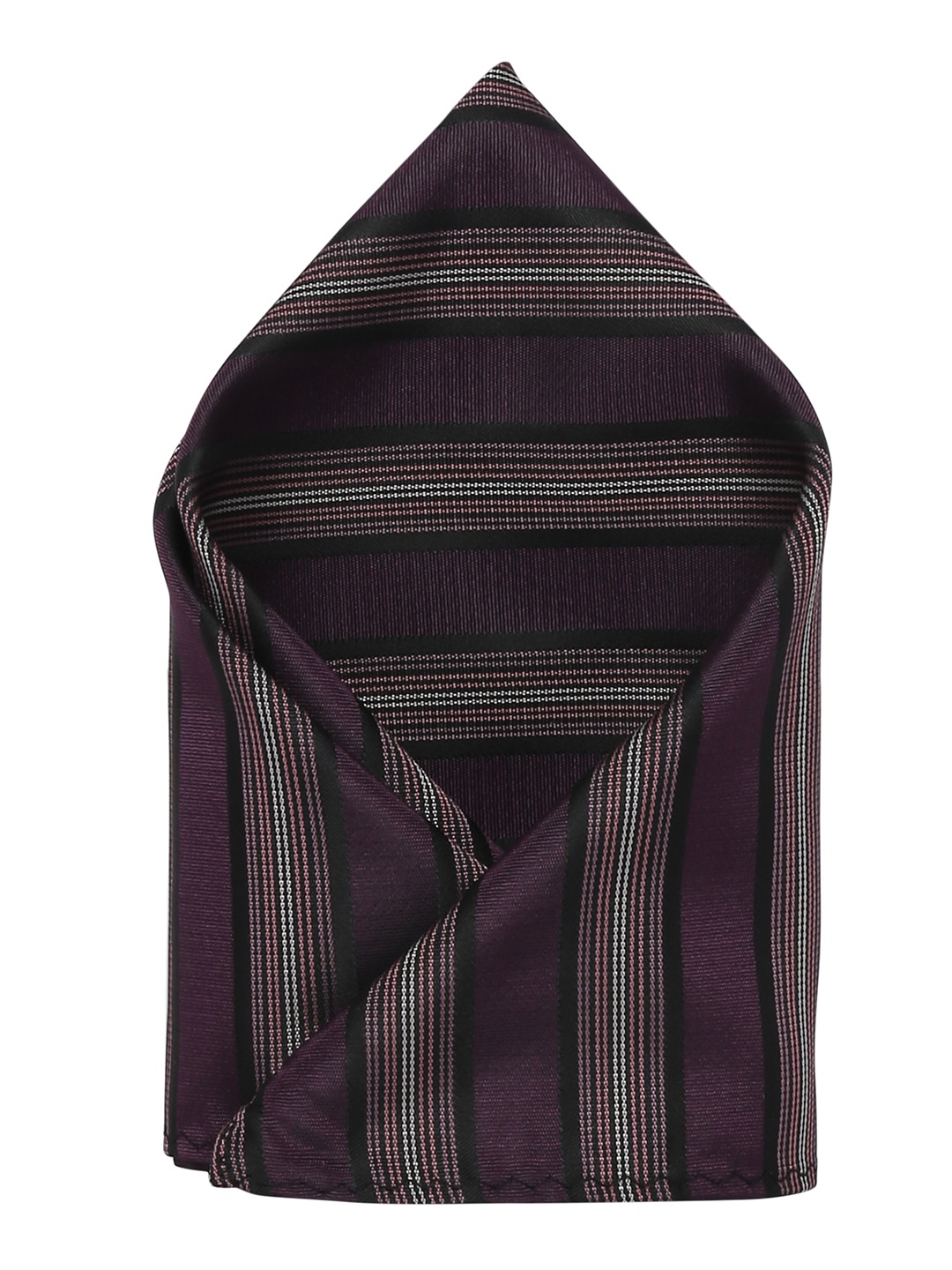 

Alvaro Castagnino Men's Purple Striped Pocket Square