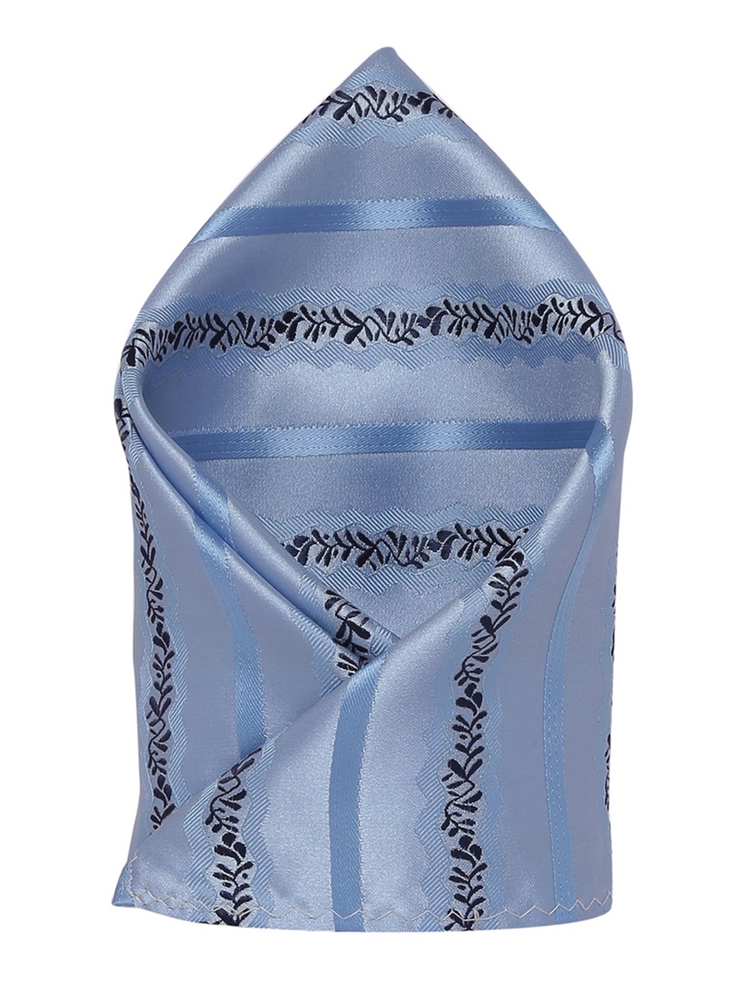 

Alvaro Castagnino Men's Blue & Black Printed Pocket Square