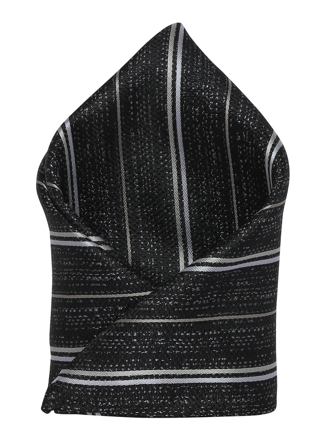 

Alvaro Castagnino Men's Black & Grey Printed Pocket Square