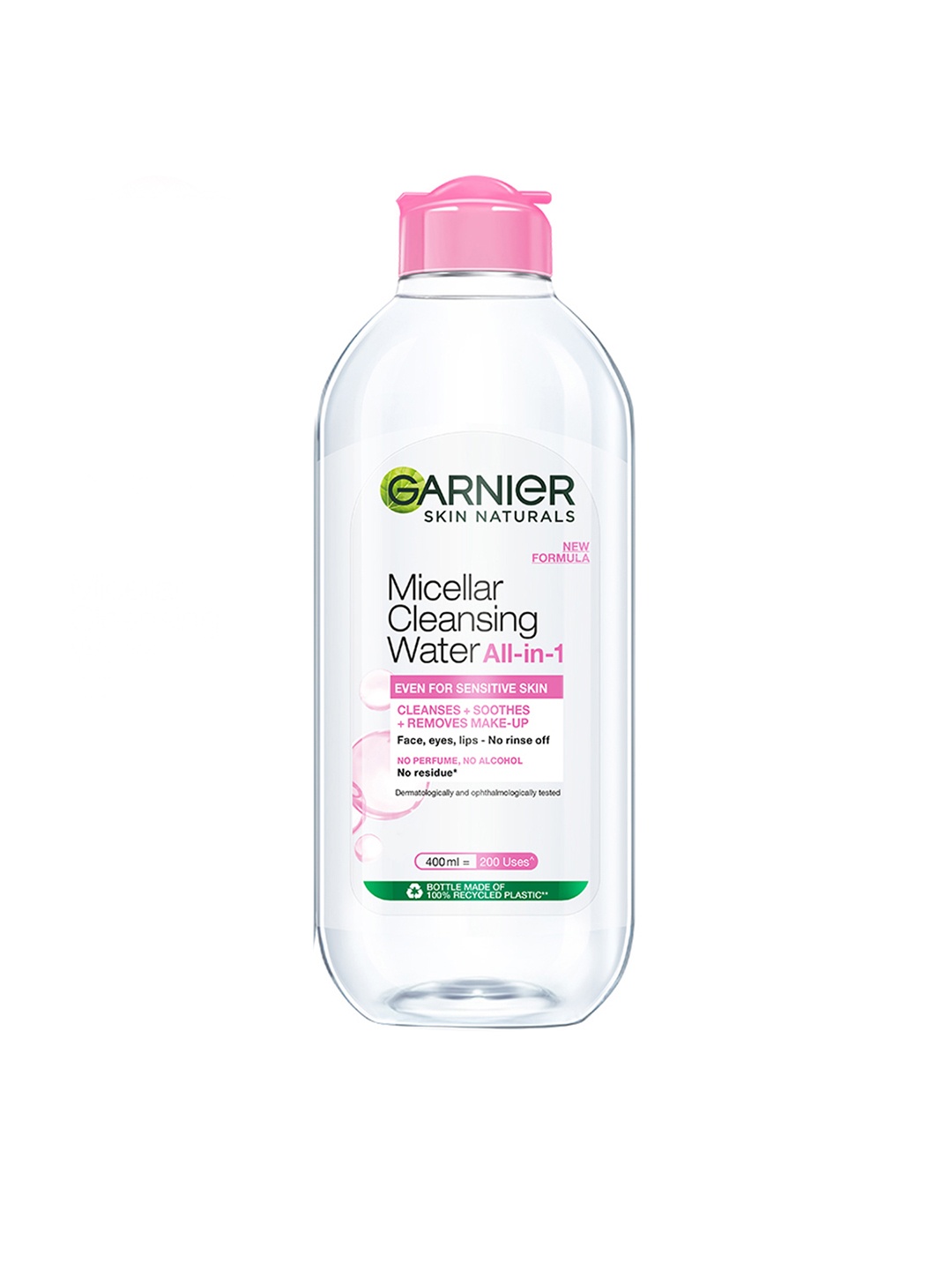 

Garnier Micellar Water - Gentle Cleanser For Sensitive Skin, Get 100% Clean Skin - 400ml, Transparent