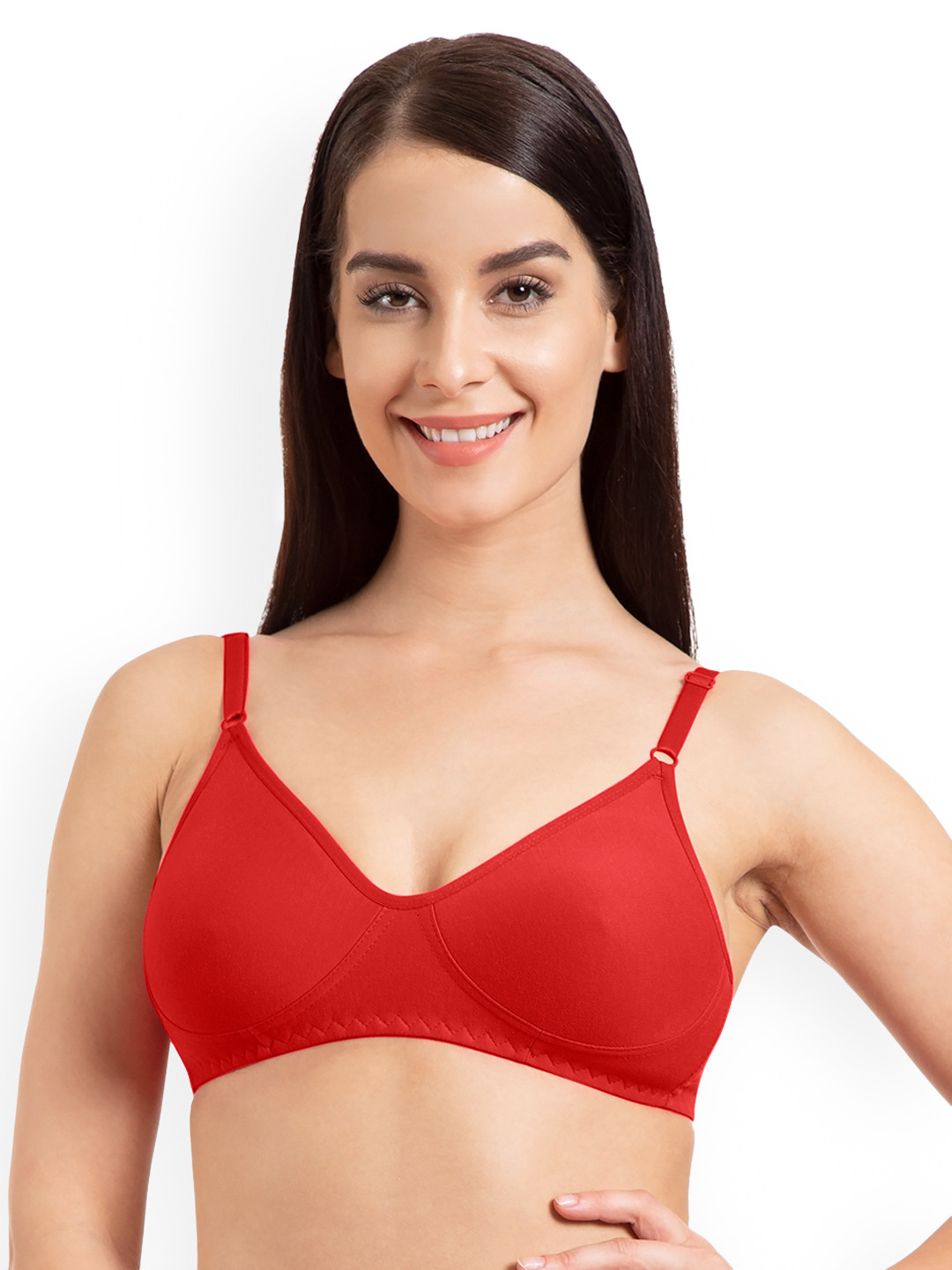 

Tweens Red Solid Non-Wired Non Padded T-shirt Bra TW290RD