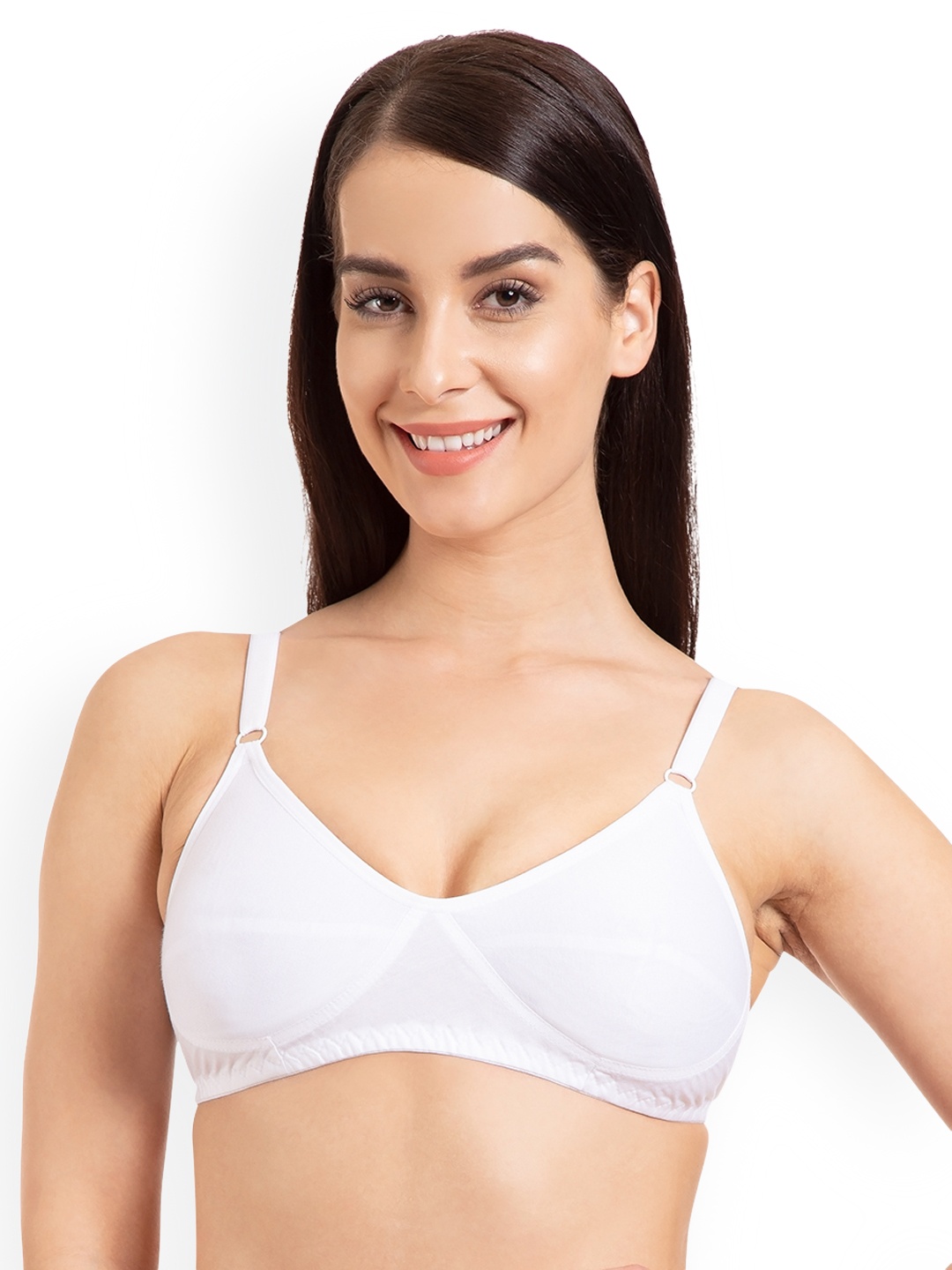 

Tweens White Solid Non-Wired Non Padded T-Shirt Bra TW294WH