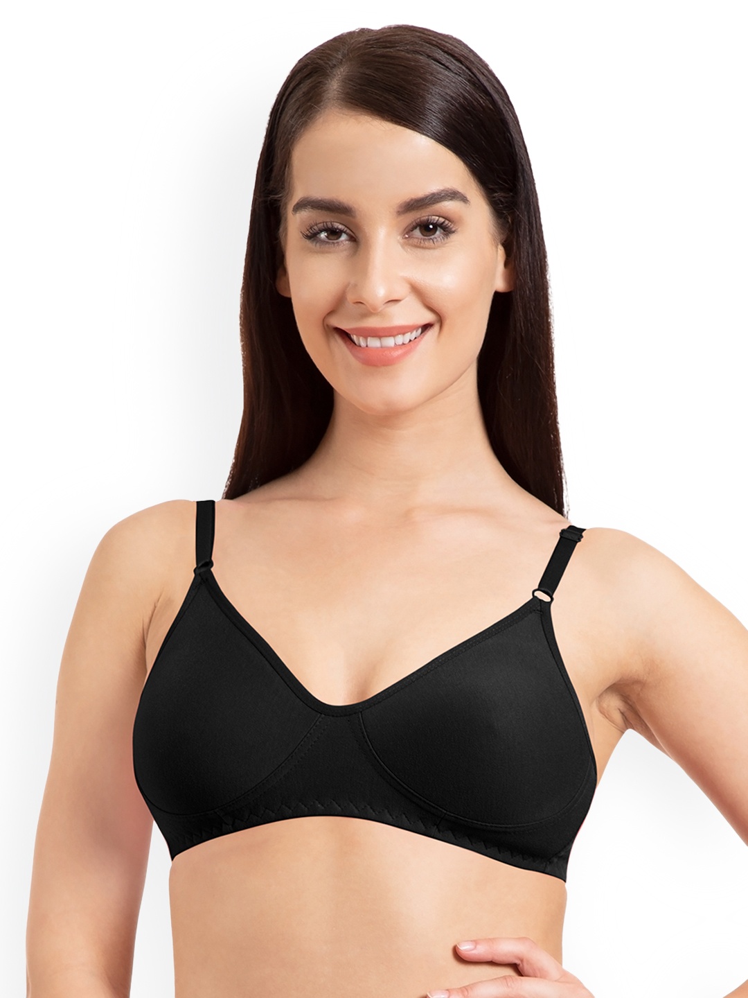 

Tweens Black Solid Non-Wired Non Padded T-shirt Bra TW290BL