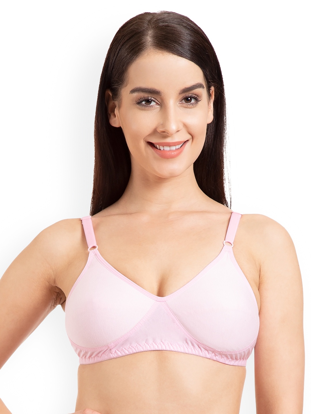 

Tweens Pink Solid Non-Wired Non Padded T-shirt Bra TW294PK
