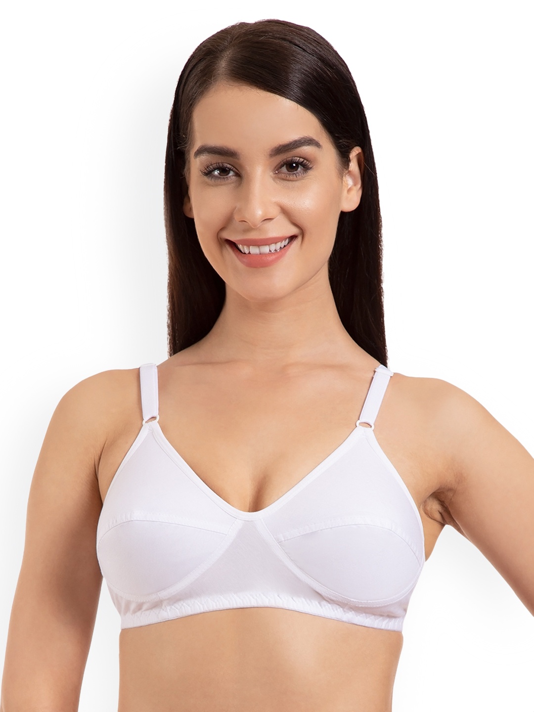 

Tweens White Solid Non-Wired Non Padded Everyday Bra TW292WH