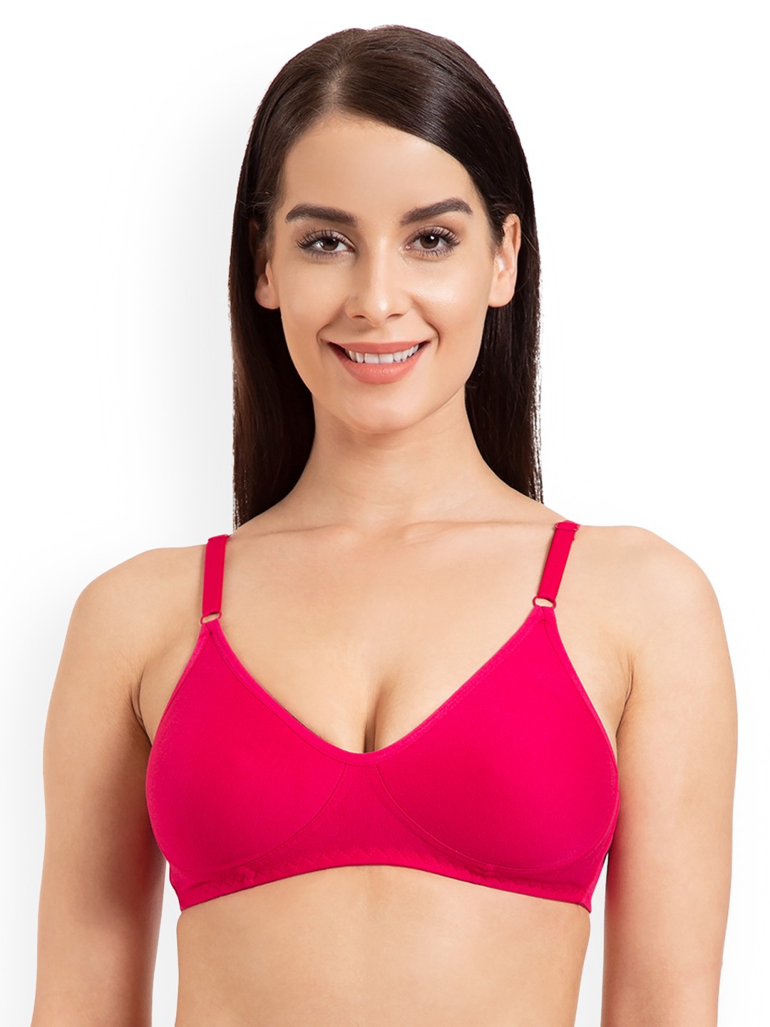 

Tweens Pink Solid Non-Wired Non Padded T-shirt Bra TW290DPK